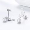 imageCute Pearl Cat Small Stud Earrings for Women S925 Sterling Silver Dainty Animal Kitty Play Ball Unique Tragus Post Pin Earring Funny Gifts for Best Friends Dauther Sister