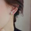 imageDainty Pearl Balls Chain Dangle Stud Earrings for Women Girls S925 Sterling Silver 14K Gold Plated Cubic Zirconia Imitation Pearls Tassel Drop Hypoallergenic Cute Jewelry Gifts for Mom Sister Aunt