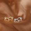 imageDainty Pearl Sun Cloudy Earrings 925 Sterling Silver CZ Small Stud Earring for Women Girls Cubic Zirconia Hypoallergenic Imitation Pearls Cute Cartilage Studs Tragus Post Delicate Clear Weather
