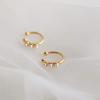 imageFaux Pearl Crown Cuffs Clip on Earrings for Women 925 Sterling Silver Charm Hoop Cartilage Crawler Climber Cute Bead Wrap Hypoallergenic Jewelry Gift