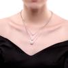 imageLayered Pearl Choker Necklace for Women Girls 925 Sterling Silver Tiny 3 Pearls Ball Bead Pendant Multilayer Long Tiered Box Chain Love Collar Necklace Dainty Jewelry 18quot
