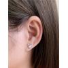 imageLovely Pearl Mouse Earrings 925 Sterling Silver for Women Girls Cubic Zirconia Imitation Pearls Animal Small Studs Cartilage Tragus Cute Mice Jewelry Hypoallergenic Dainty Gifts for Daughter Niece