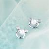 imageLovely Pearl Mouse Earrings 925 Sterling Silver for Women Girls Cubic Zirconia Imitation Pearls Animal Small Studs Cartilage Tragus Cute Mice Jewelry Hypoallergenic Dainty Gifts for Daughter Niece