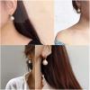 imageMinimalist Big Pearl Dangle Hoop Earrings for Women Round Tube Chunky Huggie Hoops Cuff Stud Clip 16mm Pearl Drop Earring Fashion Wedding Jewelry Birthday Valentines Day