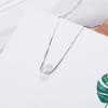 imageSingle Imitation Pearl Pendant Choker Necklace for Women S925 Sterling Silver 18k White Gold Plated Tiny Small Box Chain Jewelry Wedding Birthday Christmas for Mom 16 inch 6mm Pearl
