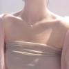 imageSingle Imitation Pearl Pendant Choker Necklace for Women S925 Sterling Silver 18k White Gold Plated Tiny Small Box Chain Jewelry Wedding Birthday Christmas for Mom 16 inch 6mm Pearl