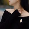 imageVintage Leaf Brooch Lapel Pin for Women Girls Men Alloy Fashion Retro Pearl Brooches Pins Two Tone Leaves Boutonniere Corsage Stick Pins for Hat Bag Suit Scarf Tie Dress Accessories Jewelry Gifts