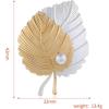 imageVintage Leaf Brooch Lapel Pin for Women Girls Men Alloy Fashion Retro Pearl Brooches Pins Two Tone Leaves Boutonniere Corsage Stick Pins for Hat Bag Suit Scarf Tie Dress Accessories Jewelry Gifts