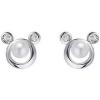 imageLovely Pearl Mouse Earrings 925 Sterling Silver for Women Girls Cubic Zirconia Imitation Pearls Animal Small Studs Cartilage Tragus Cute Mice Jewelry Hypoallergenic Dainty Gifts for Daughter Niece