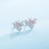 imageCrystal Bee Stud Earrings for Women Girls S925 Sterling Silver Cubic Zirconia Delicate Cute Animal Honeybee Small Studs Hypoallergenic Gift JewelrySilver