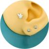 imageCrystal Bee Stud Earrings for Women Girls S925 Sterling Silver Cubic Zirconia Delicate Cute Animal Honeybee Small Studs Hypoallergenic Gift JewelrySilver