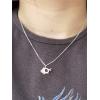 imageCute Pig Pendant Necklace 925 Sterling Silver Love Heart Necklaces for Women Nickle Free Animal Pet Adjustable Link Chain Dainty Jewelry for Daughter Niece