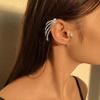 imageDainty CZ Wing Cuff Wrap Earrings for Women Cubic Zirconia Hypoallergenic No Piercing Ear Flying Angel Wings Wedding Birthday Valentine Jewelry 1 Piece