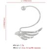 imageDainty CZ Wing Cuff Wrap Earrings for Women Cubic Zirconia Hypoallergenic No Piercing Ear Flying Angel Wings Wedding Birthday Valentine Jewelry 1 Piece
