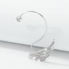 imageDainty CZ Wing Cuff Wrap Earrings for Women Cubic Zirconia Hypoallergenic No Piercing Ear Flying Angel Wings Wedding Birthday Valentine Jewelry 1 Piece
