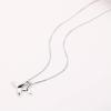 imageSterling Silver Necklace with Double Mermaid Tail Pendants for Women Men Delicate Personalized Polished Fish Whale Tail Pendant Dangling 18quot Chain Fashion Jewelry