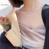 imageSterling Silver Necklace with Double Mermaid Tail Pendants for Women Men Delicate Personalized Polished Fish Whale Tail Pendant Dangling 18quot Chain Fashion Jewelry