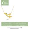 imageVintage Bee Necklace for Women Girls S925 Sterling Silver 18K Gold Plated Green Crystal Flower Blosom Tree Branch Adjustable Chain 18quot May Birthstone Necklace Choker Dainty Retro Jewelry Gift
