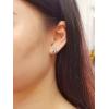 imageVintage Sterling Silver Bee Earrings for Women Hypoallergenic Small Cute Textured Animal Honeybee Studs Cartilage Tragus Post Oxidized Retro Jewelry Gifts