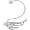imageDainty CZ Wing Cuff Wrap Earrings for Women Cubic Zirconia Hypoallergenic No Piercing Ear Flying Angel Wings Wedding Birthday Valentine Jewelry 1 Piece