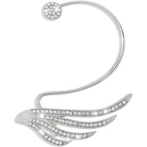 imageDainty CZ Wing Cuff Wrap Earrings for Women Cubic Zirconia Hypoallergenic No Piercing Ear Flying Angel Wings Wedding Birthday Valentine Jewelry 1 Piece