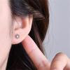 image20g Cute CZ Flower Sterling Silver Earrings for Women Girls Crystal Snowflake Daisy Sunflower Stud Tiny Small Ball Cartilage Screw Back Post Hypoallergenic Pierced Ear Jewelry Dainty Gifts