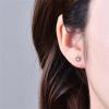 image20g Cute CZ Flower Sterling Silver Earrings for Women Girls Crystal Snowflake Daisy Sunflower Stud Tiny Small Ball Cartilage Screw Back Post Hypoallergenic Pierced Ear Jewelry Dainty Gifts