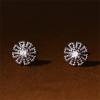 image20g Cute CZ Flower Sterling Silver Earrings for Women Girls Crystal Snowflake Daisy Sunflower Stud Tiny Small Ball Cartilage Screw Back Post Hypoallergenic Pierced Ear Jewelry Dainty Gifts