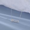 imageCrystal Paperclip Love Pendant Necklace for Women Dainty CZ Letter Clip Charms Adjustable Choker Chain Fashion Anniversary Wedding Holiday Jewelry Gift