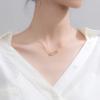 imageCrystal Paperclip Safety Pin Pendant Choker Necklace for Women 925 Sterling Silver Gold Tone Dainty CZ Diamond Clip Drop Adjustable Chain Personalized Jewelry Fashion Box BFF