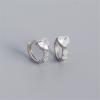 imageDainty CZ Love Heart Cartilage Tiny Hoop Earrings for Women Girls Sterling Silver Hypoallergenic Huggie Hoops Cute Birthday Christmas Valentine Jewelry