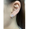 imageDainty CZ Love Heart Cartilage Tiny Hoop Earrings for Women Girls Sterling Silver Hypoallergenic Huggie Hoops Cute Birthday Christmas Valentine Jewelry