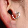 imageDainty Love Heart Shaped Small Hoop Sleeper Earrings for Women 925 Sterling Silver Daith Heart Cartilage Tragus Cute Minimalist Hoops Jewelry Gifts Mom Friend Bridemaid