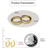 imageDouble Love Heart Cubic Zirconia Small Hoop Earrings for Women 925 Sterling Silver Cartilage Tiny Cute Huggie Hoops Hypoallergenic Nickel Free Jewelry Dainty Gifts Golden