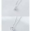 imageDtja Crystal Snowflake Necklace for Women S925 Sterling Silver SilverToned Charm Cubic Zirconia Cute Winter Flower Pendant Choker Adjustable Box Chain 18 Inch Delicate Wedding Christmas