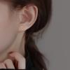 imageMinimalist Closer Hearts Sterling Silver Earrings for Women Girls Tiny Small Hollow Love Hearted Stud Cartilage Tragus Post Pin Hypoallergenic Pierced Ear Jewelry Birthday Holiday Valentine GiftsGoldTone
