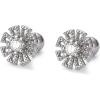 image20g Cute CZ Flower Sterling Silver Earrings for Women Girls Crystal Snowflake Daisy Sunflower Stud Tiny Small Ball Cartilage Screw Back Post Hypoallergenic Pierced Ear Jewelry Dainty Gifts