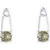 imageGreen CZ Safety Pin Earrings 925 Sterling Silver Cute Small Olivine Stud Cartilage Earring for Women Hypoallergenic Post Tragus Fashion Unique Crystal Jewelry Dainty Gifts Birthday Anniversary