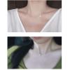 imageDtja Sterling Silver Square Crystal Choker Necklace for Women Girls Cushion Shape Cubic Zirconia Small Delicate Princess Cut Pendant Necklace Adjustable Chain 18quot Fashion Weddding Jewelry Giftsilver