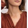 imageRound Gold Coin Pendant Necklace for Women Girls 925 Sterling Silver 18K Gold Plated Simple Small Full Moon Minimalist Geometric Disk Circle Chain Delicate Choker Jewelry BFF Fashion Gifts BoxGoldTone