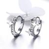 imageStar Cubic Zirconia Huggie Hoop Earrings for Women Sterling Silver Constellation Cartilage Cute Charms CZ Sleeper Small Hoop Dainty Stars Earrings Hypoallergenic Sensitive Ear Jewelry
