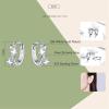 imageStar Cubic Zirconia Huggie Hoop Earrings for Women Sterling Silver Constellation Cartilage Cute Charms CZ Sleeper Small Hoop Dainty Stars Earrings Hypoallergenic Sensitive Ear Jewelry