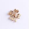 imageRhinestone Heart Clover Leaf Brooch Pin for Women Girls Gold Plated Fashion Colorful Crystal Shamrock Flower Brooches Lapel Pins Lucky Dress Accessories Holiday StPatricks Day Jewelry Gift Mom Dad