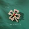 imageRhinestone Heart Clover Leaf Brooch Pin for Women Girls Gold Plated Fashion Colorful Crystal Shamrock Flower Brooches Lapel Pins Lucky Dress Accessories Holiday StPatricks Day Jewelry Gift Mom Dad
