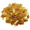 imageElegant Leather Peony Flower Brooch Pin for Women Men Handmade Dainty Imitation Leather Rose Floral Brooches Lapel Pins Glossy Wedding Holiday Christmas Dress Accessories Jewelry GiftGold