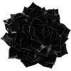 imageElegant Leather Peony Flower Brooch Pin for Women Men Handmade Dainty Imitation Leather Rose Floral Brooches Lapel Pins Glossy Wedding Holiday Christmas Dress Accessories Jewelry GiftBlack