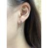 imageChain Bar Dangle Drop Earrings for Women Silver Plated Hypoallergenic Charms Vertical Small Bars Safety Pin Chains Dangling Stud Fashion Geometric Punk Birthday Christmas Bff Jewelry