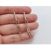 imageChain Bar Dangle Drop Earrings for Women Silver Plated Hypoallergenic Charms Vertical Small Bars Safety Pin Chains Dangling Stud Fashion Geometric Punk Birthday Christmas Bff Jewelry