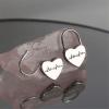 imageTiny Heart Safety Pin Small Hoop Earrings for Women 925 Sterling Silver Hypoallergenic Cute Love Heartbeat Podlock Cartilage Nickel Free Jewelry