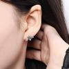 imageCute Bumble Bee Earrings Studs for Women Men S925 Sterling Silver Tiny Lovely Honey Queen Bee Mini Insect Animal Post Stud Earring Hypoallergenic Piercing Ear Huggie Delicate Unisex